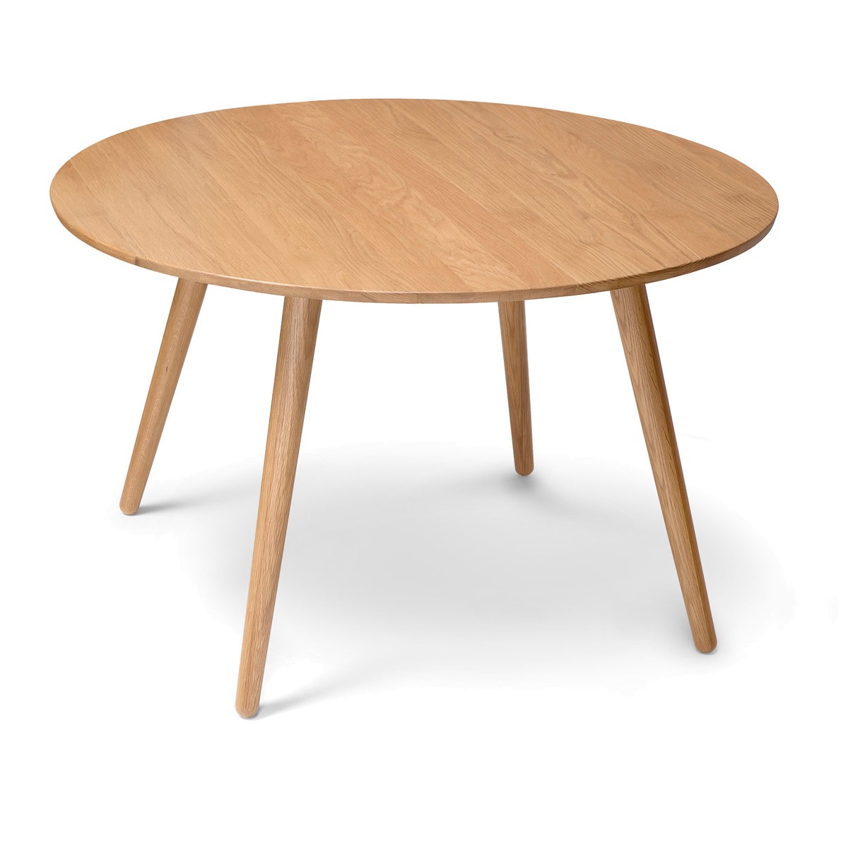 стол с деревянными ножками и круглой деревянной столешницей